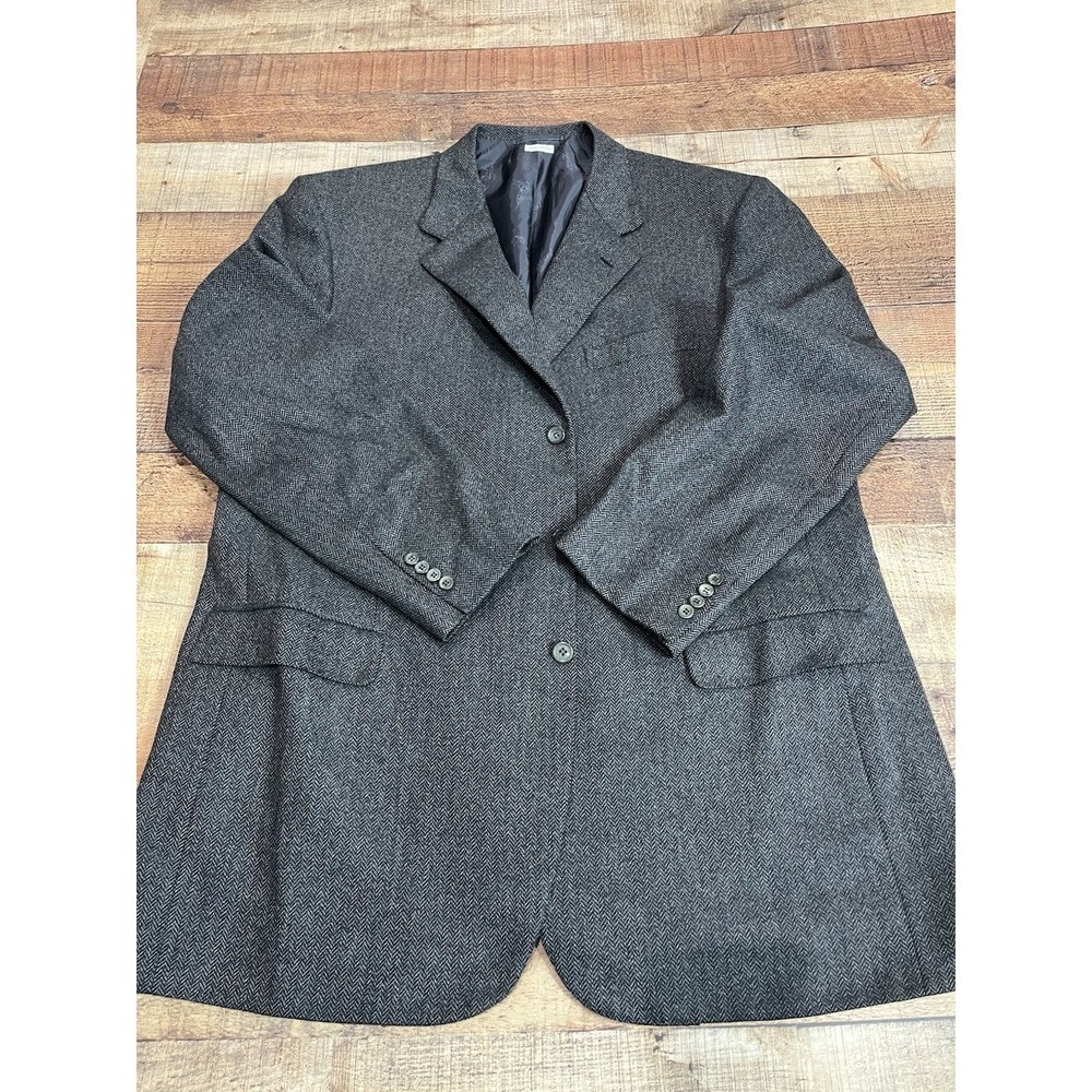 BRIONI PURE CASHMERE BLAZER HERRINGBONE ITALY GRAY (2264)‎